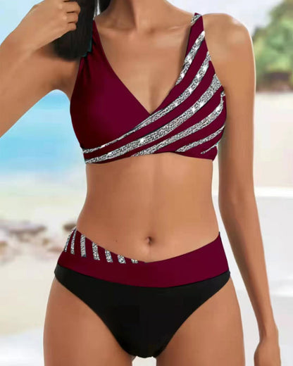 Dames Bikini Polyester Elastische Pasvorm