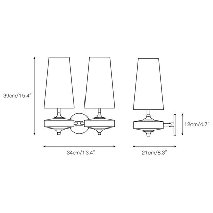 Design Wandlamp Met Houten Details En Stoffen Kap Geïnspireerd Op De Nikau Palm