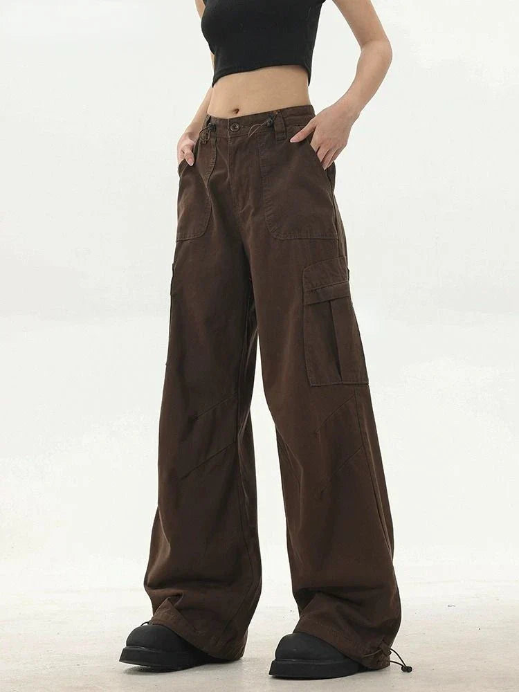 Y2K Cargo Broek voor Vrouwen Retro Stijl