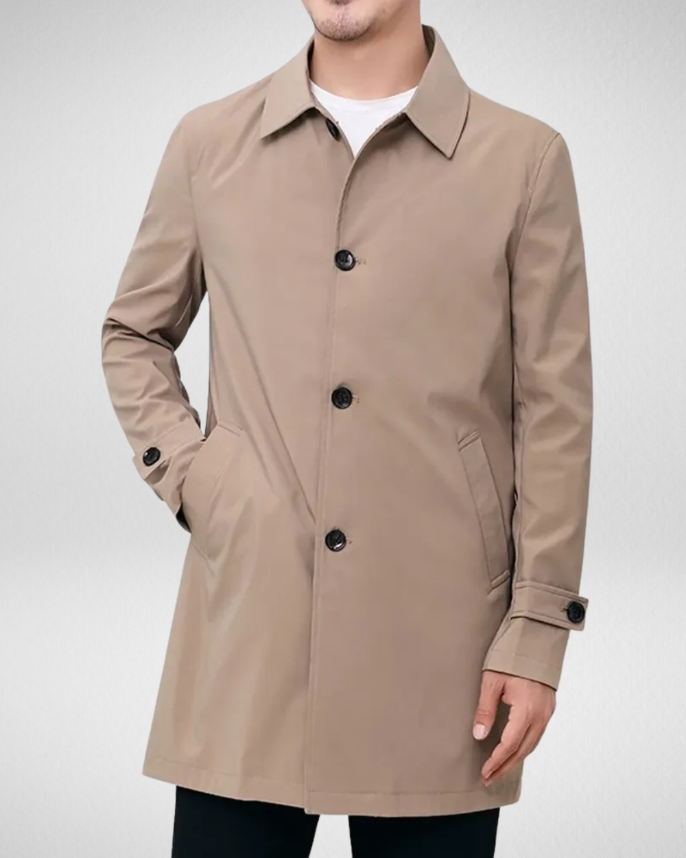 Heren Overcoat Waterafstotend Warm en Stijlvol