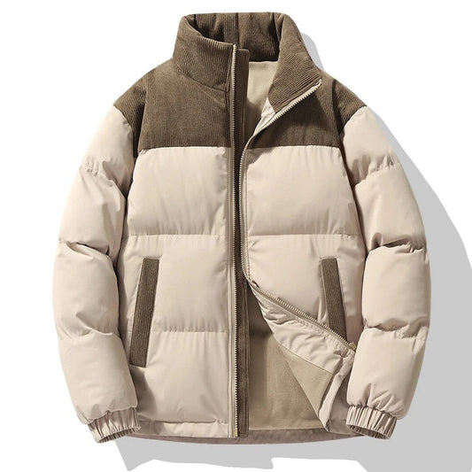 Heren Winterjas Warm Gewatteerd Pufferjack Donzen Jas - StudioMarella
