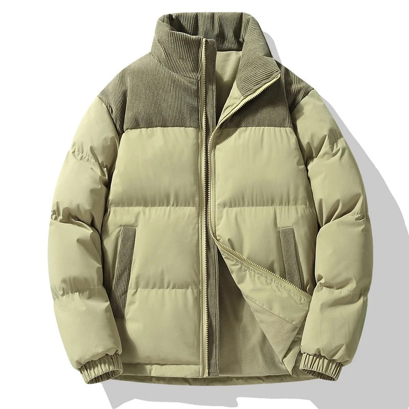 Heren Winterjas Warm Gewatteerd Pufferjack Donzen Jas