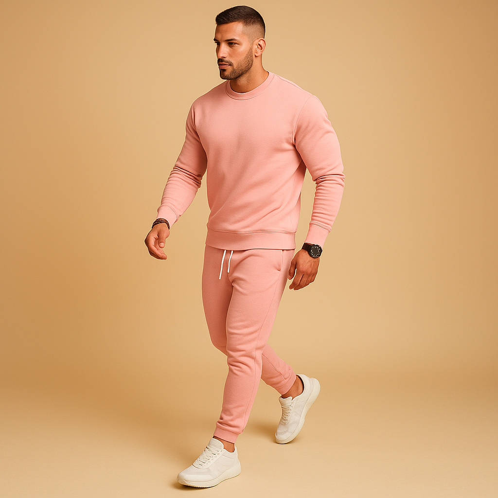 Heren Trainingspak Slimfit Joggingbroek en Sweatshirt