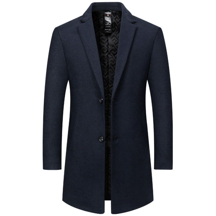 Heren Trenchcoat Lange Model Hoogwaardige Stof Tijdloos Design - StudioMarella