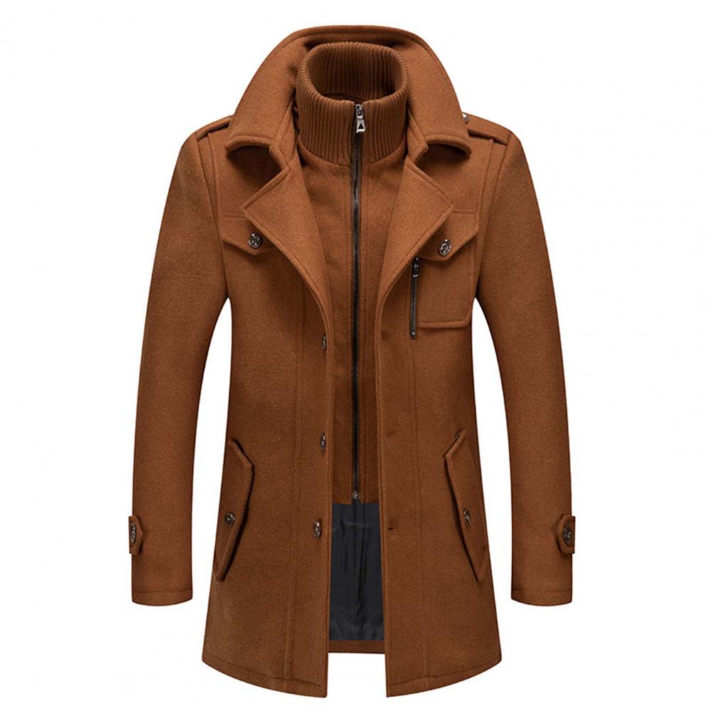Heren Trenchcoat Waterdicht Warm Met Fleece Voering - StudioMarella