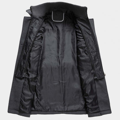 Heren Trenchcoat Waterdicht Warm Met Fleece Voering