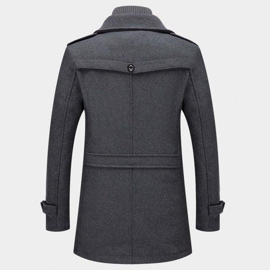 Heren Trenchcoat Waterdicht Warm Met Fleece Voering