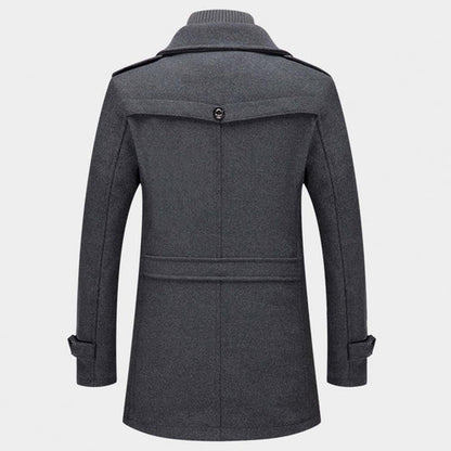 Heren Trenchcoat Waterdicht Warm Met Fleece Voering