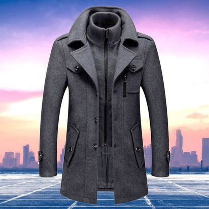 Heren Trenchcoat Waterdicht Warm Met Fleece Voering
