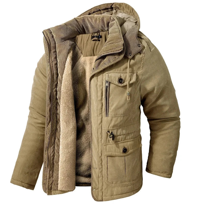 Heren Winterjas Waterdicht Warm met Fleecevoering Isolatie - StudioMarella