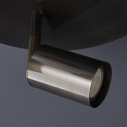 Plafondlamp Metalen Vloerlamp met Messing Afwerking Industriële Kroonluchter 3 of 5 Lichtpunten GU10 Fitting 25W per Lamp Moderne Hanglamp Koperkleur Zwart