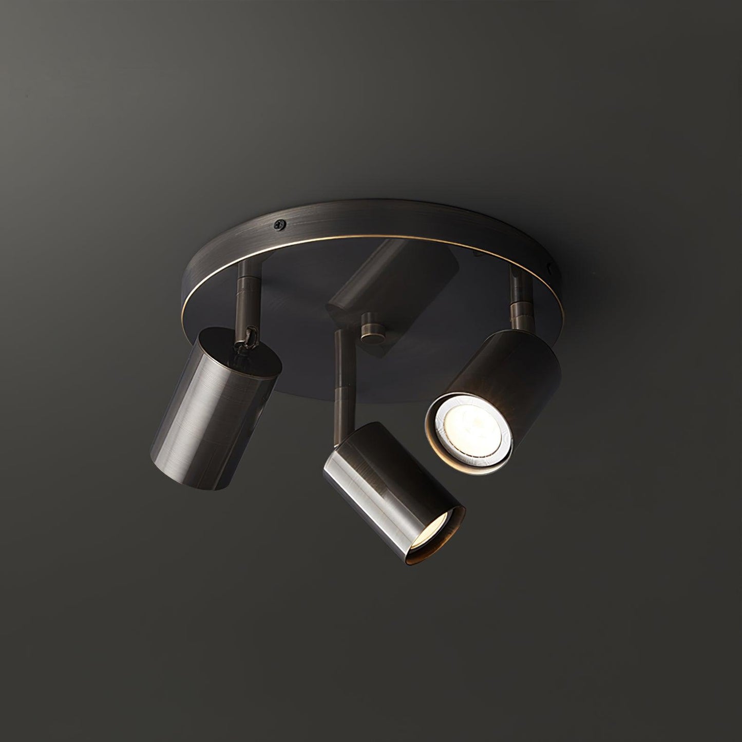 Plafondlamp Metalen Vloerlamp met Messing Afwerking Industriële Kroonluchter 3 of 5 Lichtpunten GU10 Fitting 25W per Lamp Moderne Hanglamp Koperkleur Zwart