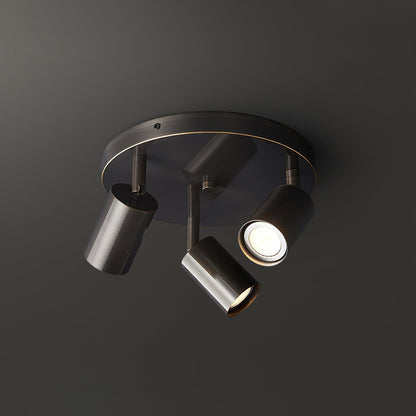 Plafondlamp Metalen Vloerlamp met Messing Afwerking Industriële Kroonluchter 3 of 5 Lichtpunten GU10 Fitting 25W per Lamp Moderne Hanglamp Koperkleur Zwart