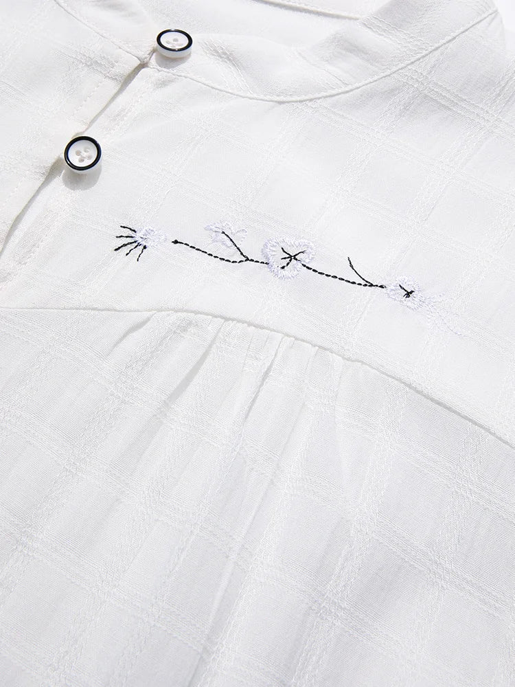 Vrouwen Overhemd Korte Mouwen Pofshirt Casual
