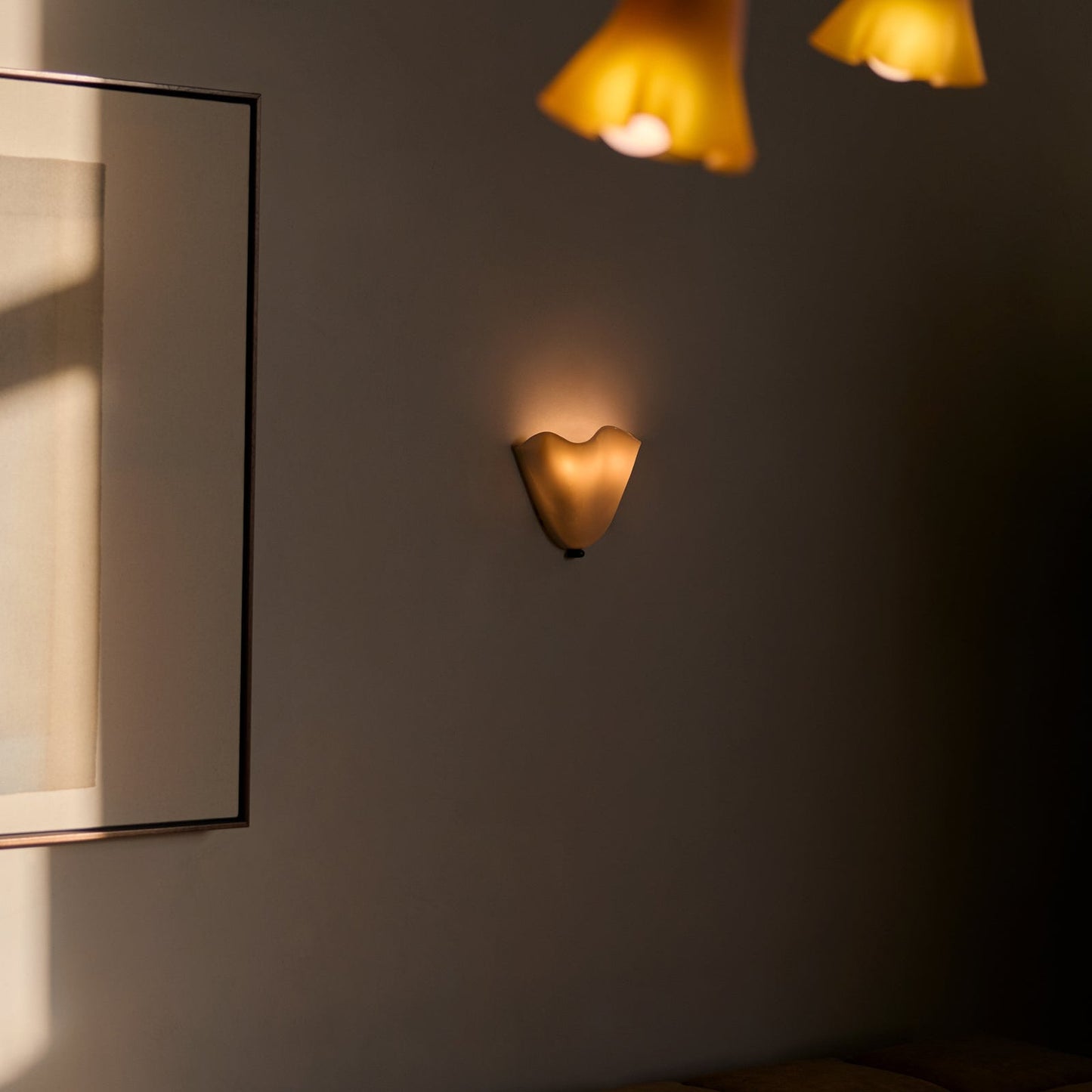 Wandlamp Glas In Lood Retro Art Deco Schelp 28cm E14