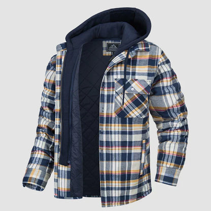 Heren Overhemdjas Geruit Casual Stijl