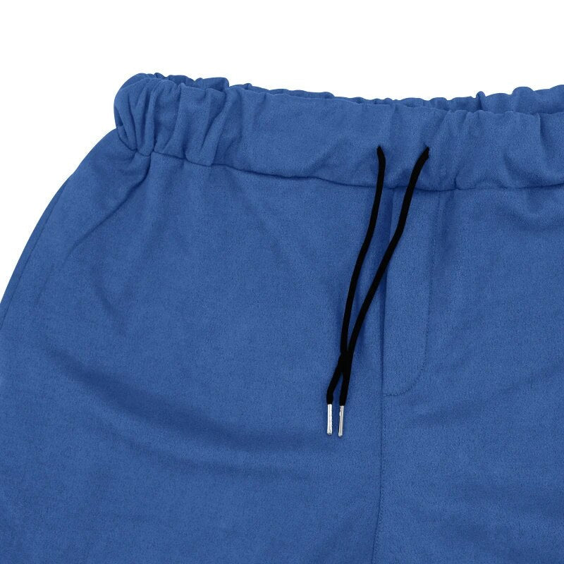 Herenset Suède Look Jasje en Broek