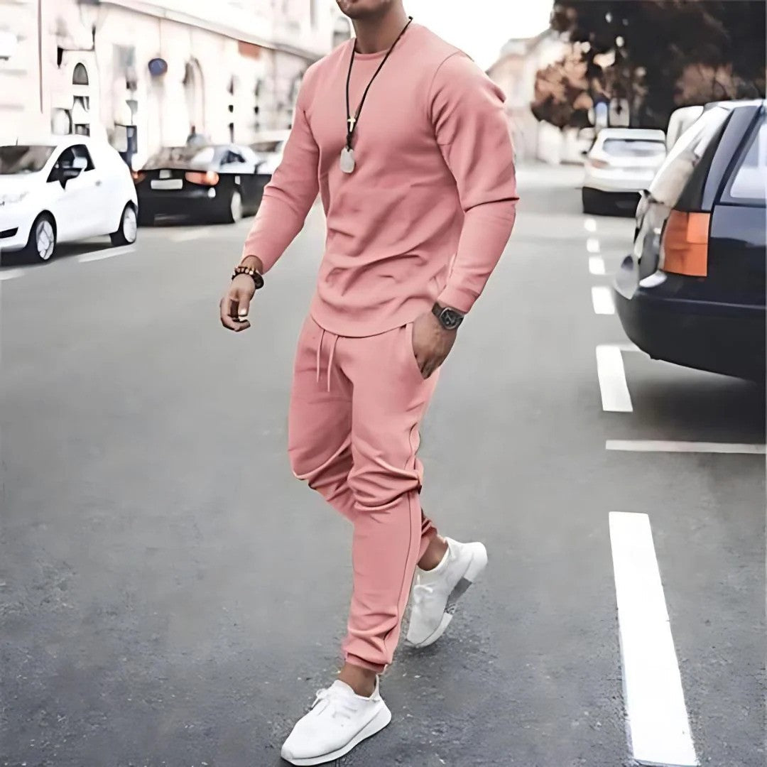 Heren Trainingspak Set Sportief en Comfortabel