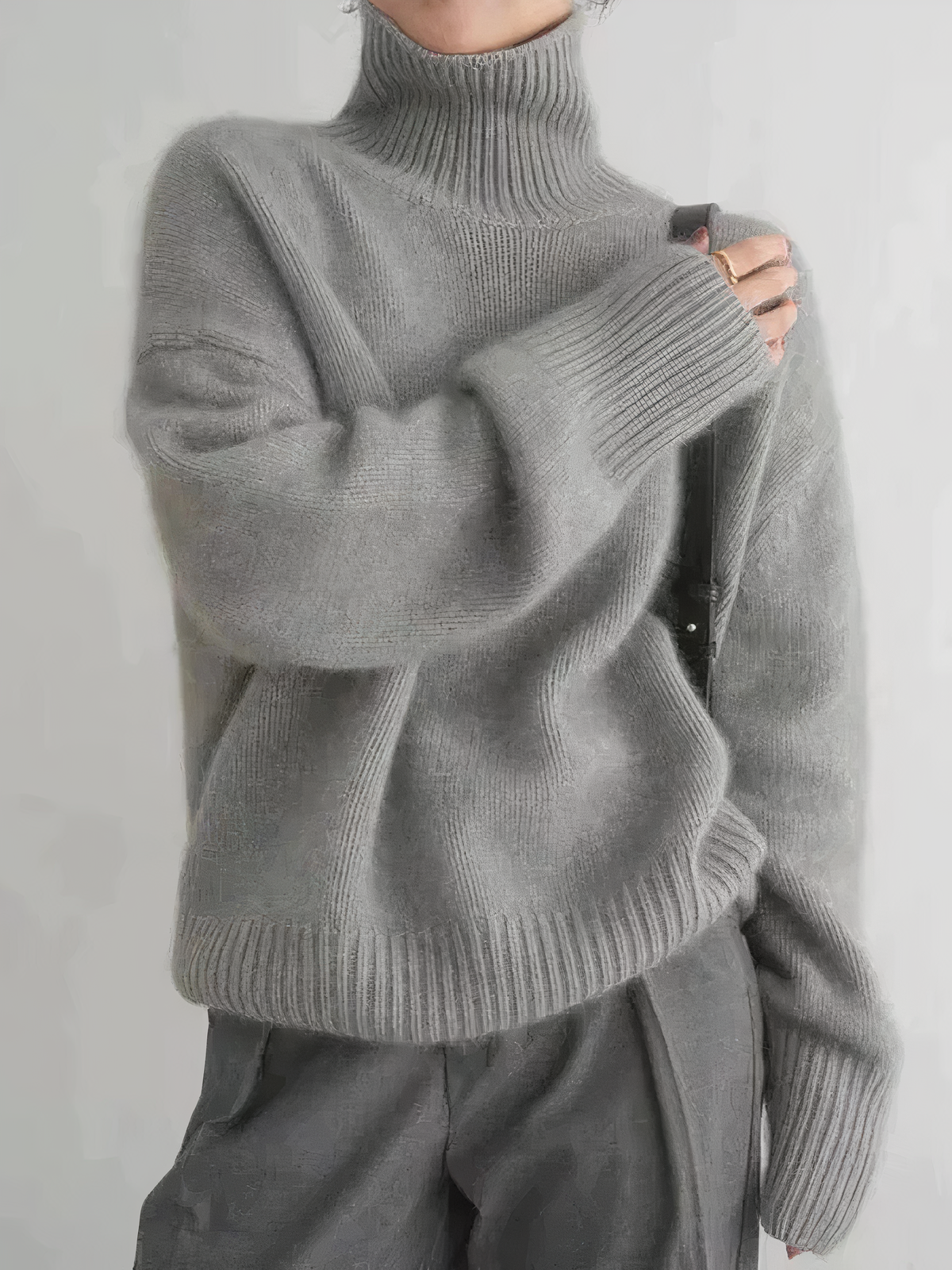 Oversized Vrouwen Trui Zacht en Warm