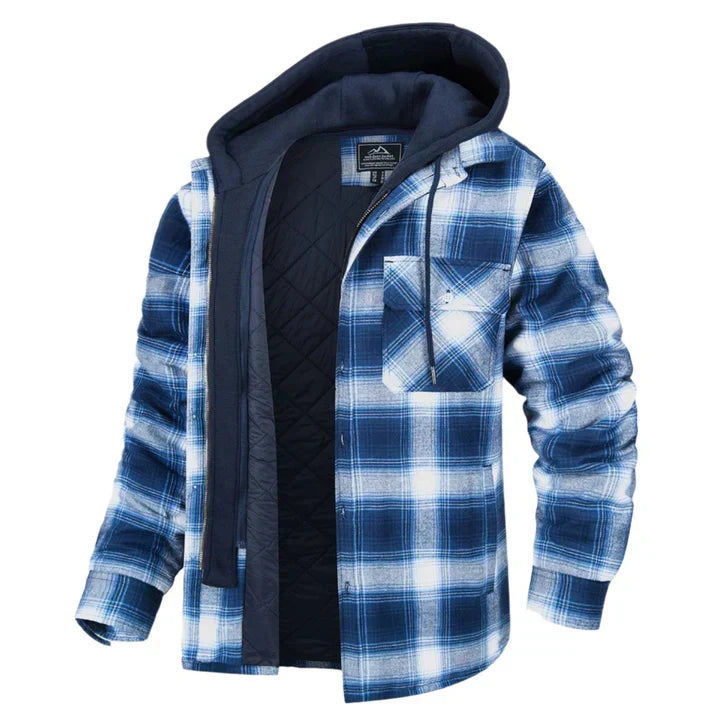 Heren Overhemdjas Geruit Casual Stijl