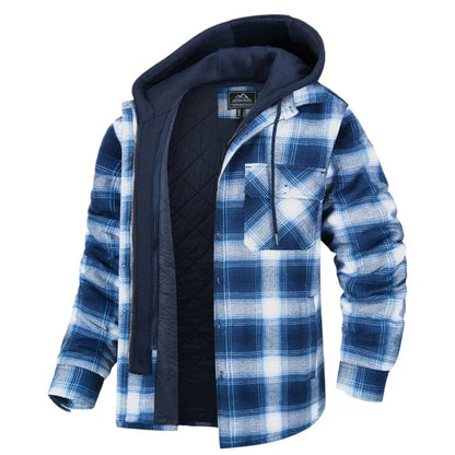 Heren Overhemdjas Geruit Casual Stijl