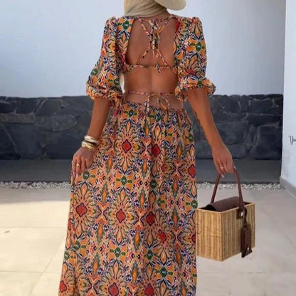 Vrouwelijke Bloemenjurk Elegante Zomerjurk voor Dames