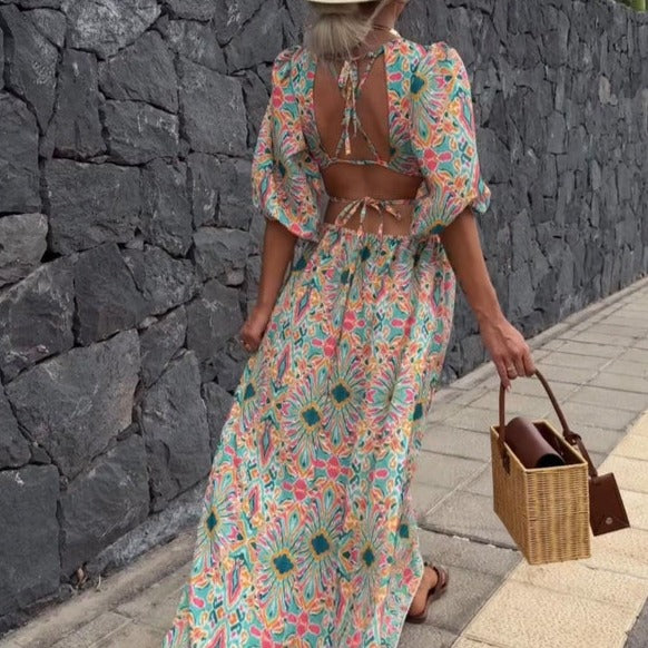 Vrouwelijke Bloemenjurk Elegante Zomerjurk voor Dames
