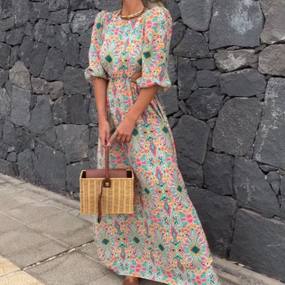 Vrouwelijke Bloemenjurk Elegante Zomerjurk voor Dames