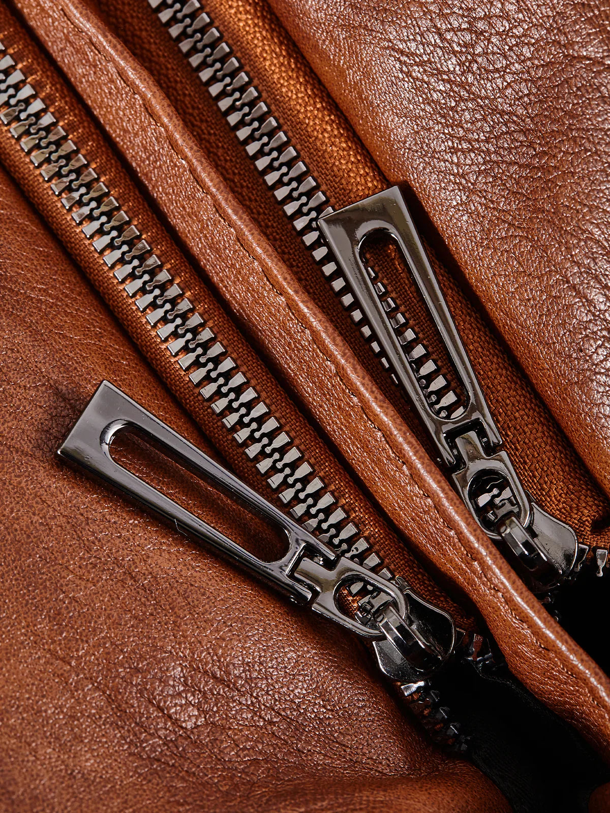 Leren Schoudertas voor Dames met Ritsdetails Klassiek Design