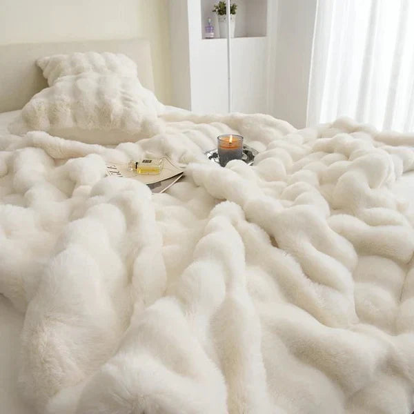 Zachte Imitatiebont Plaid - Pluizige Warme Deken voor Bank en Bed - 160x200 cm
