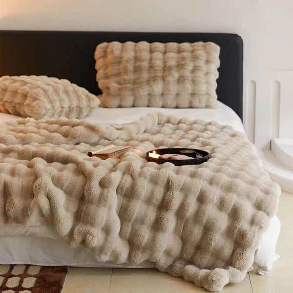 Zachte Imitatiebont Kussenhoes voor Bank en Bed – Luxe Pluche Sierkussen – Warm en Decoratief