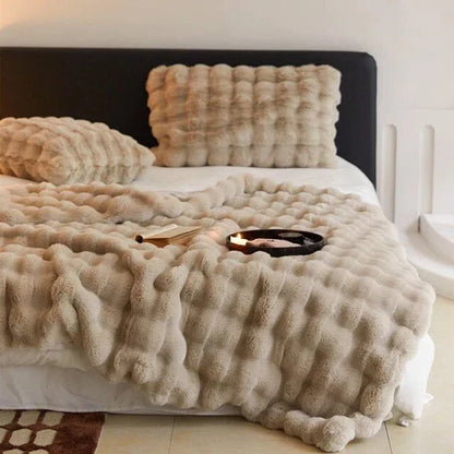 Zachte Imitatiebont Kussenhoes voor Bank en Bed – Luxe Pluche Sierkussen – Warm en Decoratief
