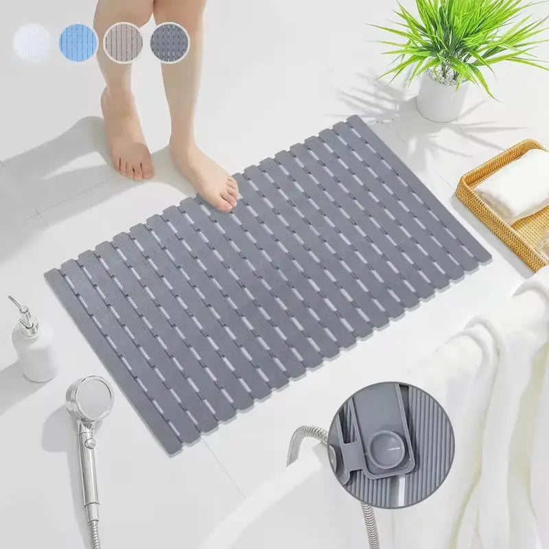 Antislip Badmat met Zuignappen en Drainagegaten 40×63 cm voor Veilig Douchen