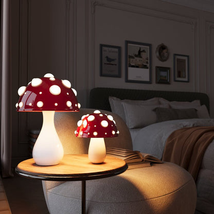 Minimalistische Paddenstoelvormige Tafellamp met Warm Licht – Moderne Sfeerverlichting voor Woonkamer, Slaapkamer en Nachtkastje