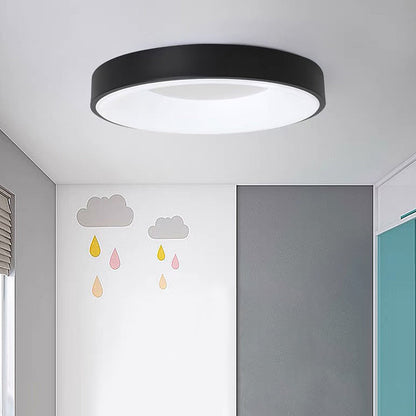 LED plafondlamp rond acryl ijzer lage ruimtes hal slaapkamer woonkamer moderne opbouwlamp minimalistische plafondverlichting