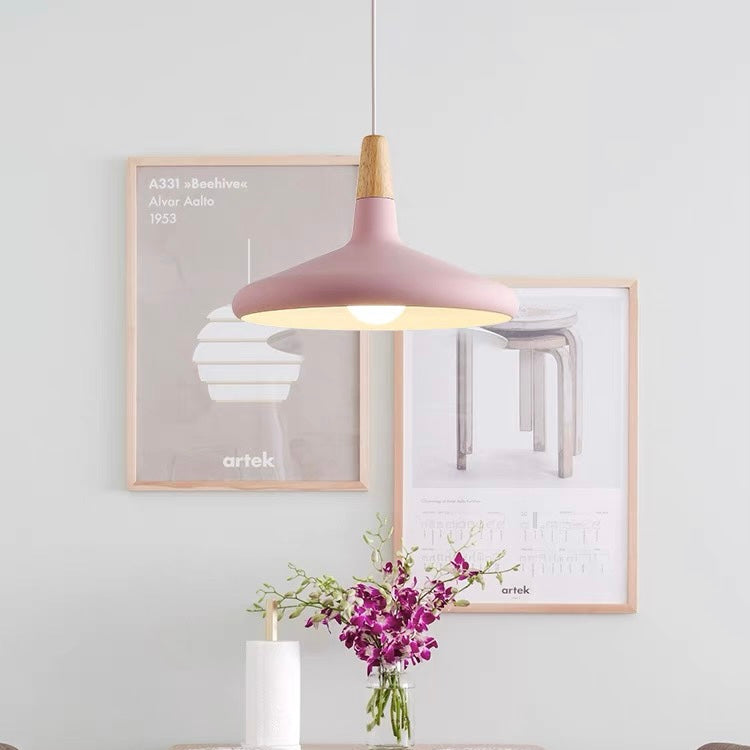 Hanglamp Scandinavisch Aluminium Hout Wit E27 Eettafel Woonkamer Minimalistisch Design Verlichting Keukeneiland