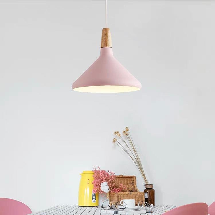 Hanglamp Scandinavisch Aluminium Hout Wit E27 Eettafel Woonkamer Minimalistisch Design Verlichting Keukeneiland