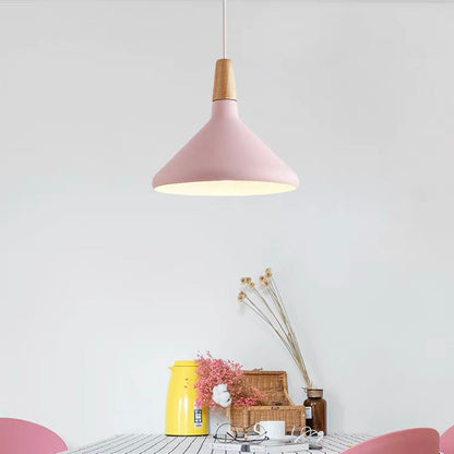 Hanglamp Scandinavisch Aluminium Hout Wit E27 Eettafel Woonkamer Minimalistisch Design Verlichting Keukeneiland