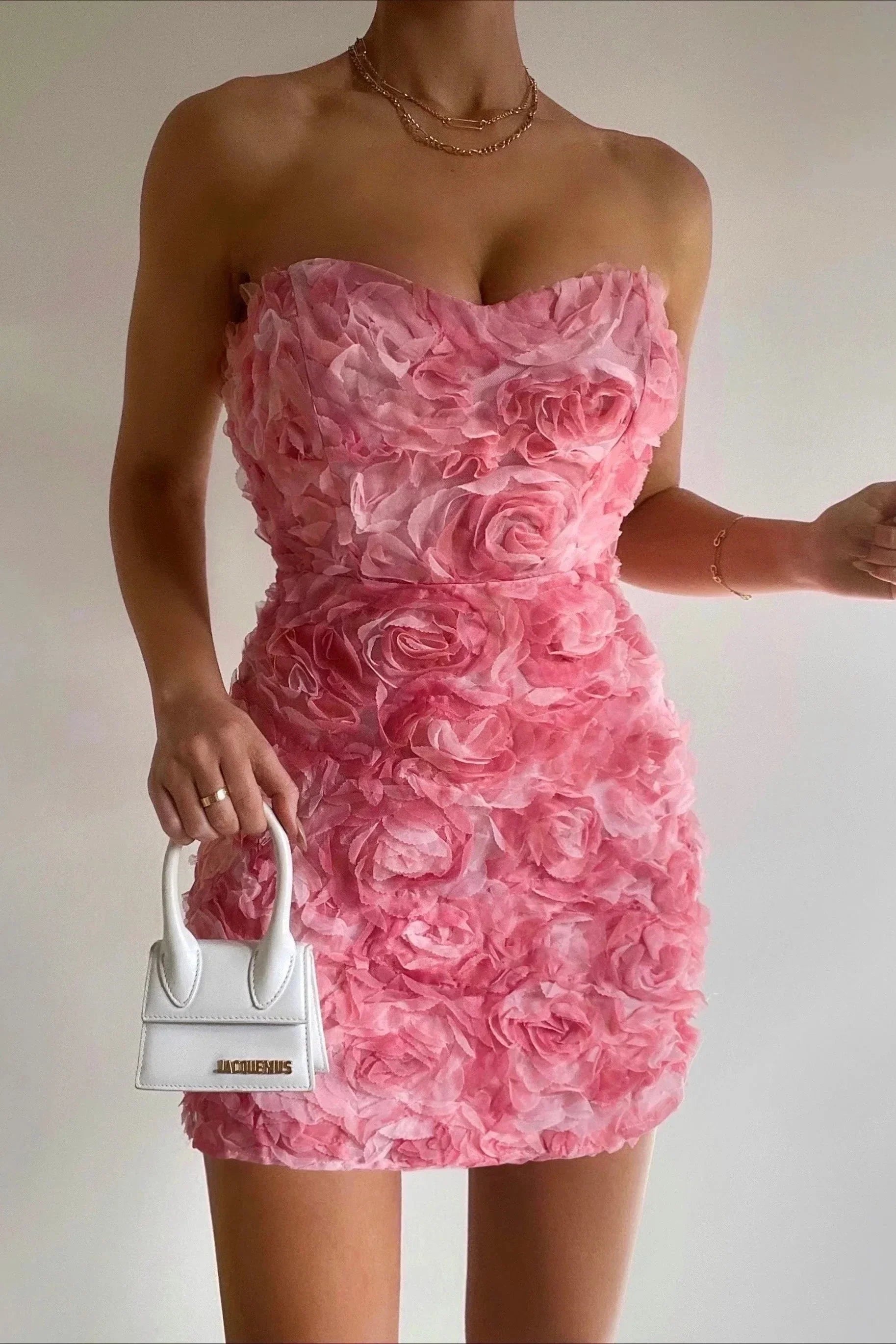 Strapless Jurk Bloemmotief Zomerjurk voor Vrouw - StudioMarella