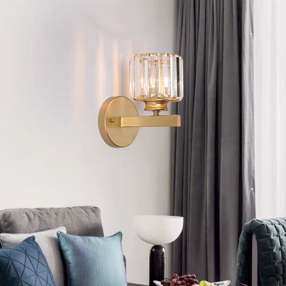 Wandlamp Glas Metaal Zwart 24cm Wandverlichting Woonkamer Slaapkamer Moderne Wandlamp Transparante Kap Accentverlichting