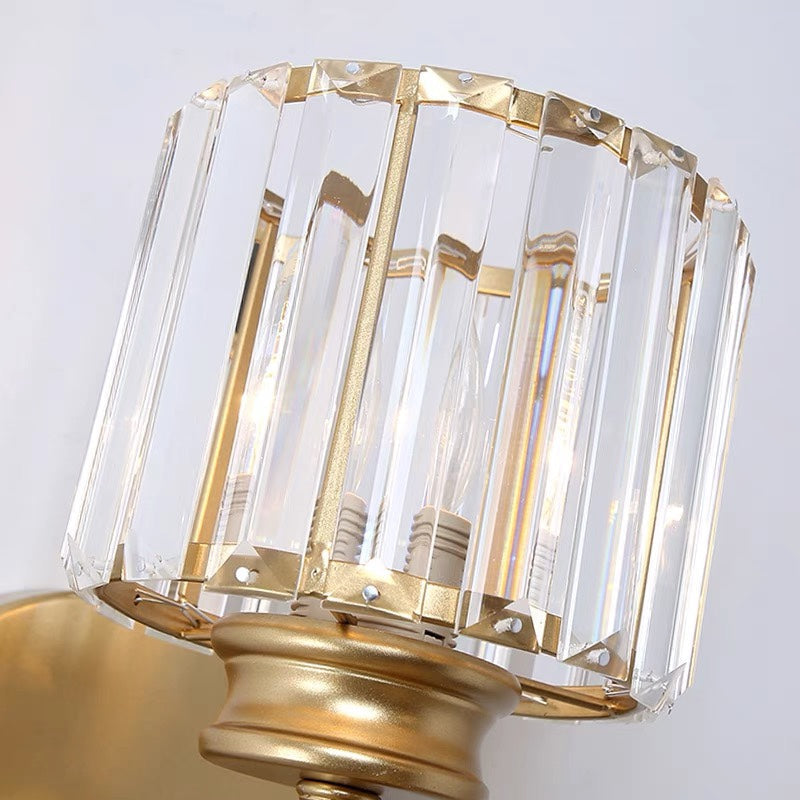 Wandlamp Glas Metaal Zwart 24cm Wandverlichting Woonkamer Slaapkamer Moderne Wandlamp Transparante Kap Accentverlichting
