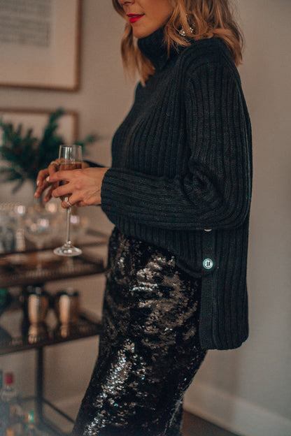 Glitter Rok met Pailletten Feestelijke Vrouwelijke Jurk