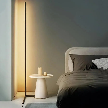 Vloerlamp LED Dimbaar Afstandsbediening 142cm Aluminium Minimalistisch Woonkamer Slaapkamer