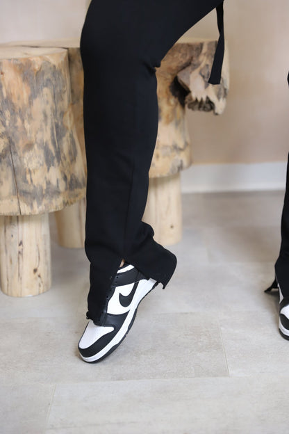 Zachte Loungewear Set met Crop Hoodie en Joggers → Comfortabele Lounge Set met Crop Hoodie en Jogger Broek
