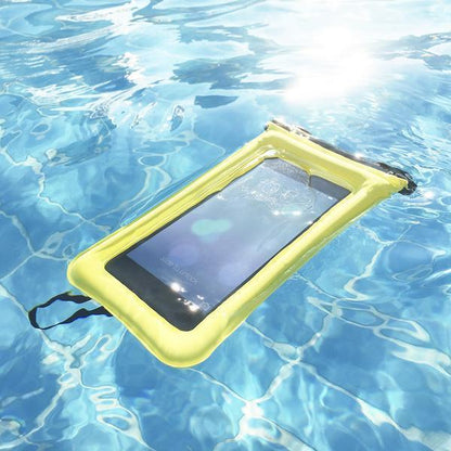 Waterdichte Drijvende Smartphonehoes – Touwtje – Universeel – Bescherming tot 30m Diepte – Zwemmen Snorkelen Strand – Geel Roze Oranje Blauw Groen