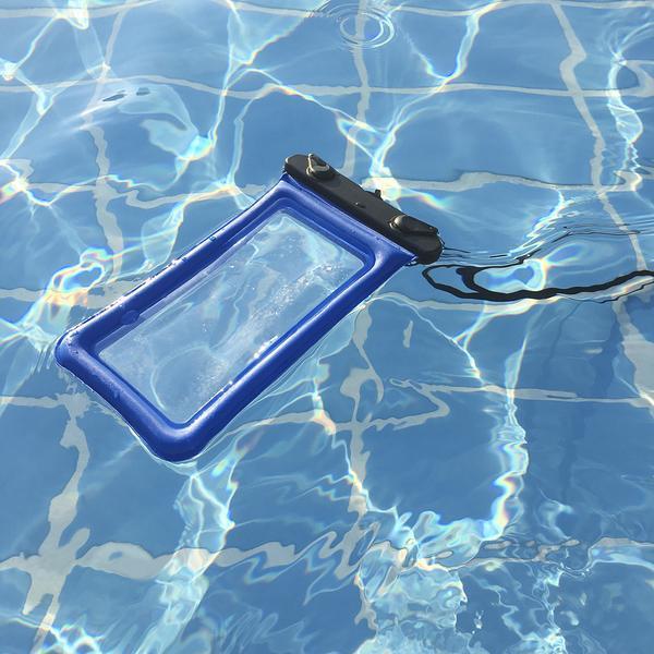 Waterdichte Drijvende Smartphonehoes – Touwtje – Universeel – Bescherming tot 30m Diepte – Zwemmen Snorkelen Strand – Geel Roze Oranje Blauw Groen