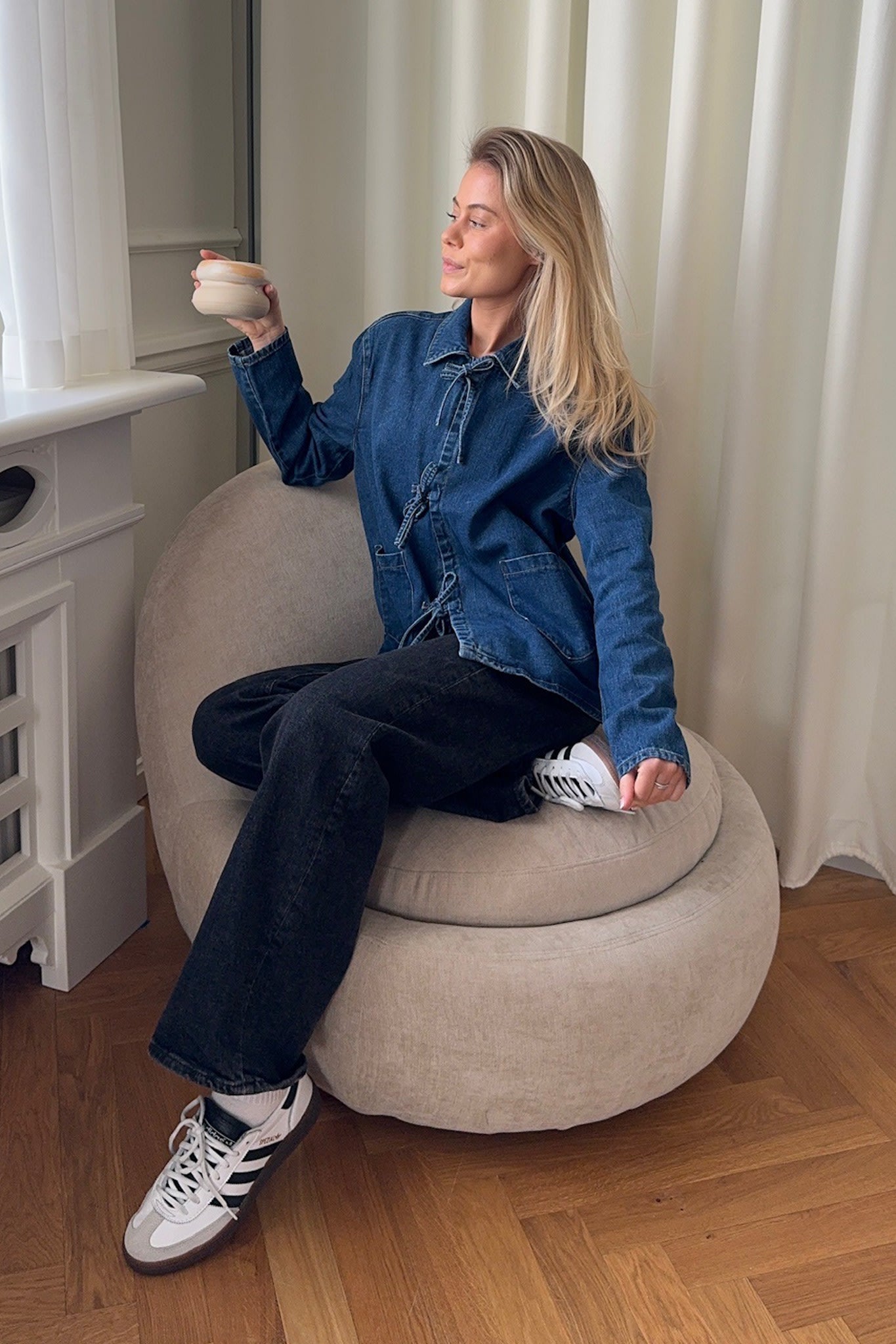 Lizzy Denim Jeans Jacket Blauw - StudioMarella