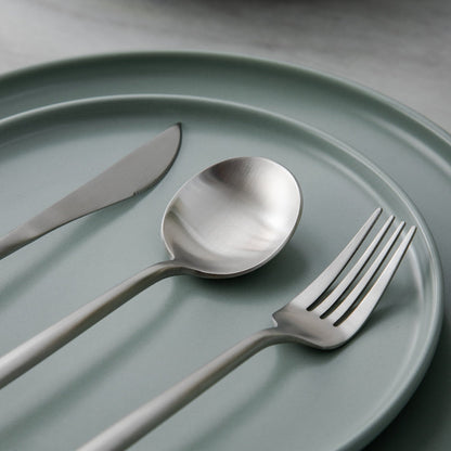 Minimalistisch Bestekset Titanium-Coating 18/10 Roestvrij Staal Premium Servies Modern Tafelgerei Luxe Eetgerei Chique Tafelstyling Elegant Cutlery Set 4 tot 16 Personen
