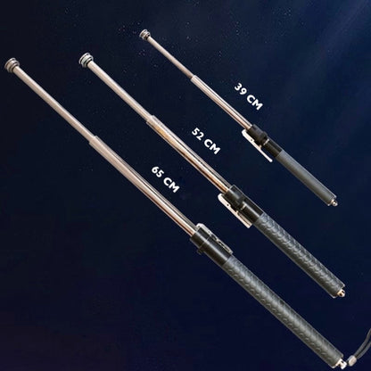 Wandelstok Zelfverdediging Automatisch Uitklapbaar Telescopisch Staal Antislip Grip