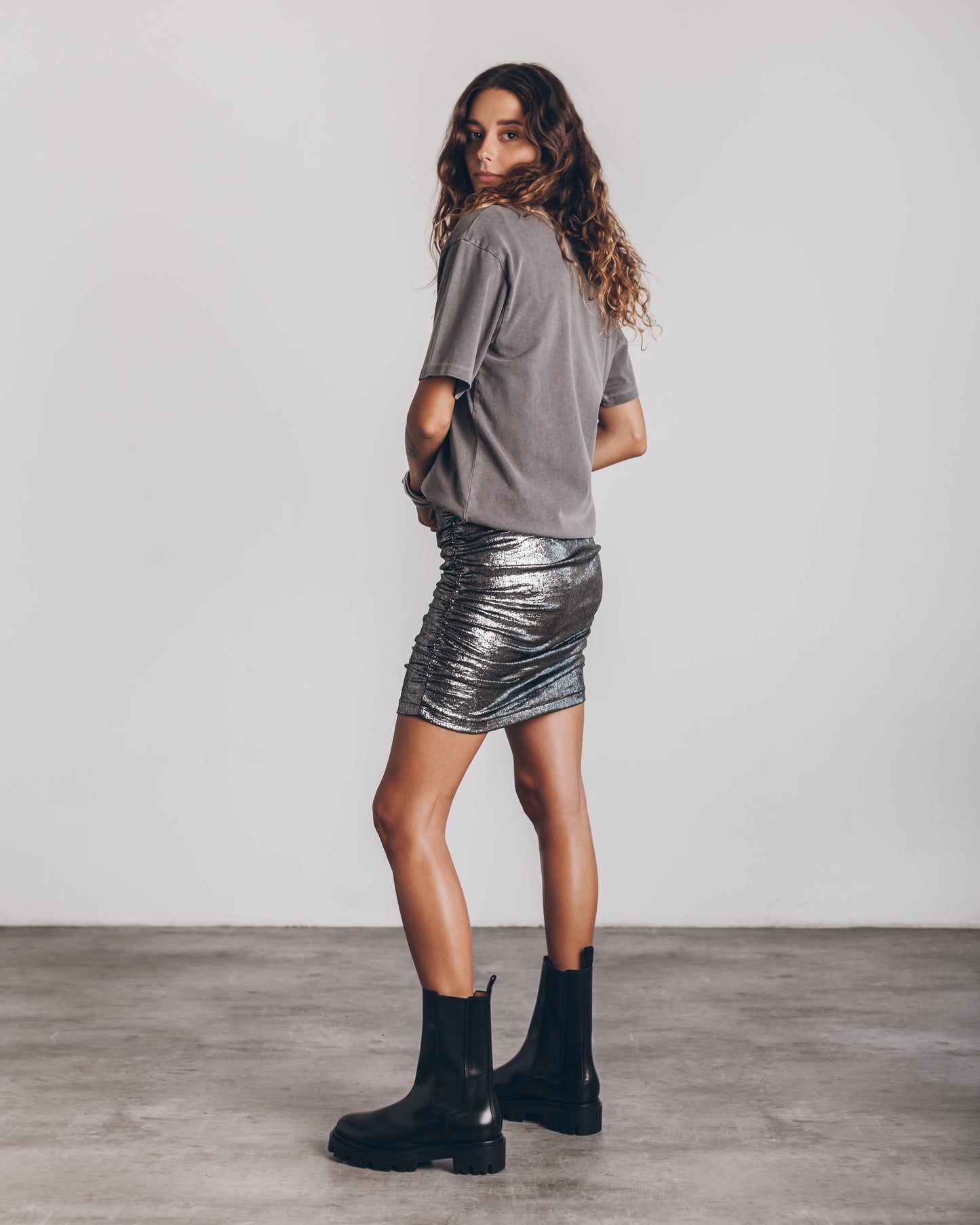 Glitter Jurk Elastisch voor Vrouw